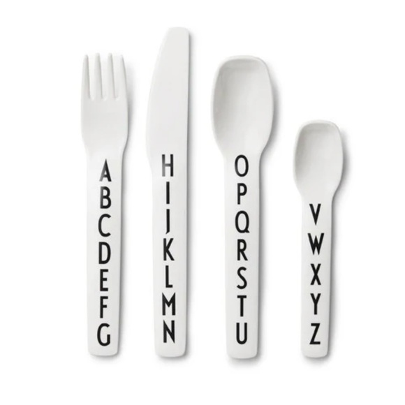 Design Letters Melamine Alphabet Letters Children’s 4pc Utensil Set, Boxed - Picture 8 of 11